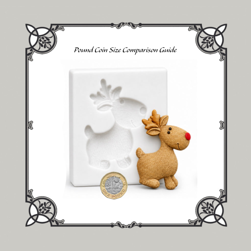 Xmas Robin & Reindeer Silicone Moulds - Food Safe