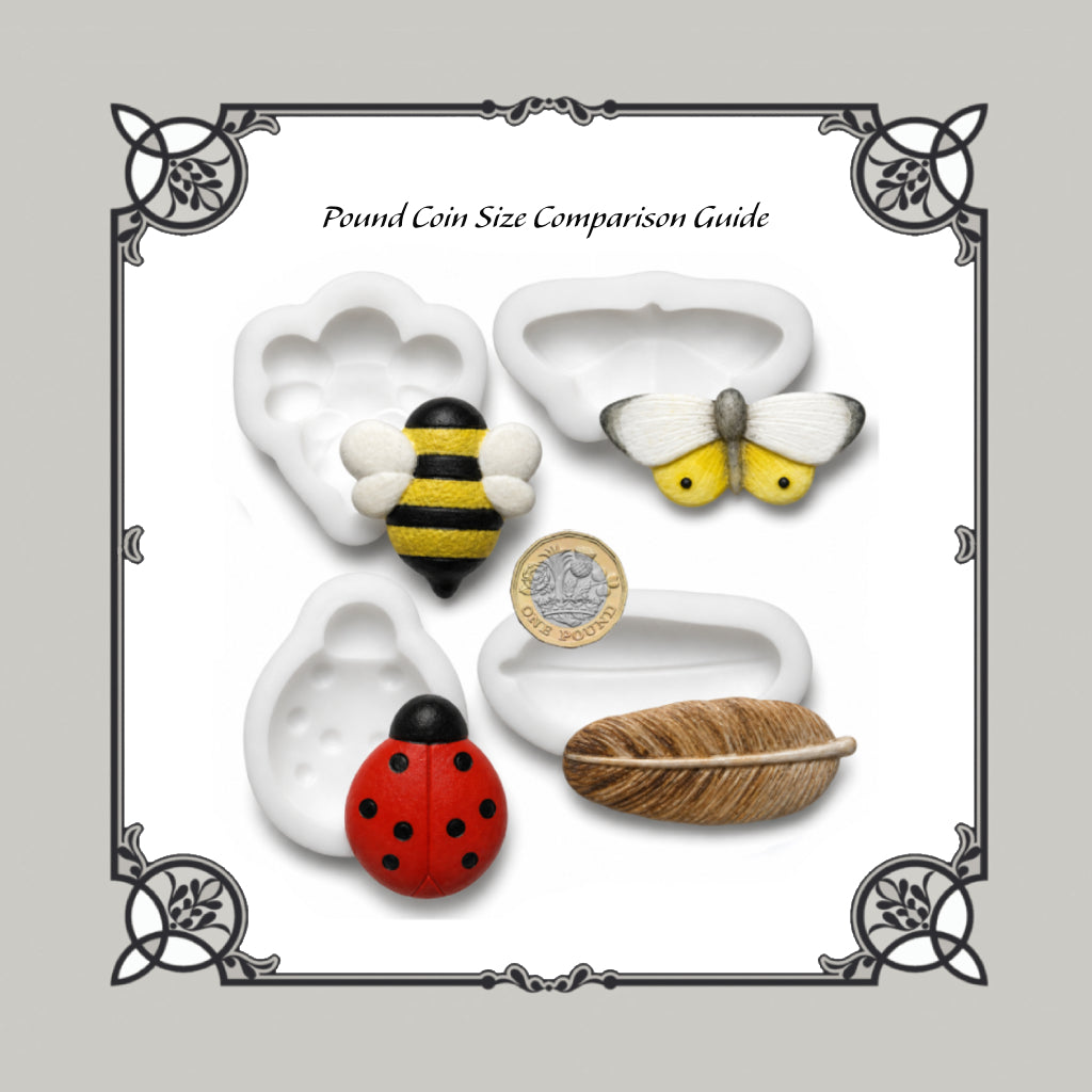 Set Of 4 Nature Silicone Moulds - Food Safe