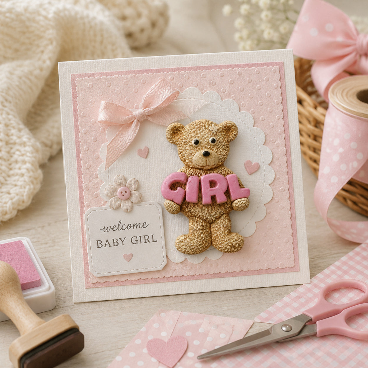 Ted Holding Girl Silicone Mould - Food Safe