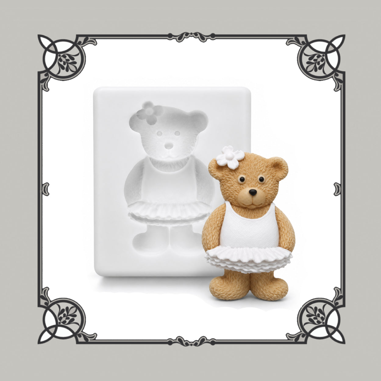 Ted Ballet Dancer Silicone Mould - Food Safe