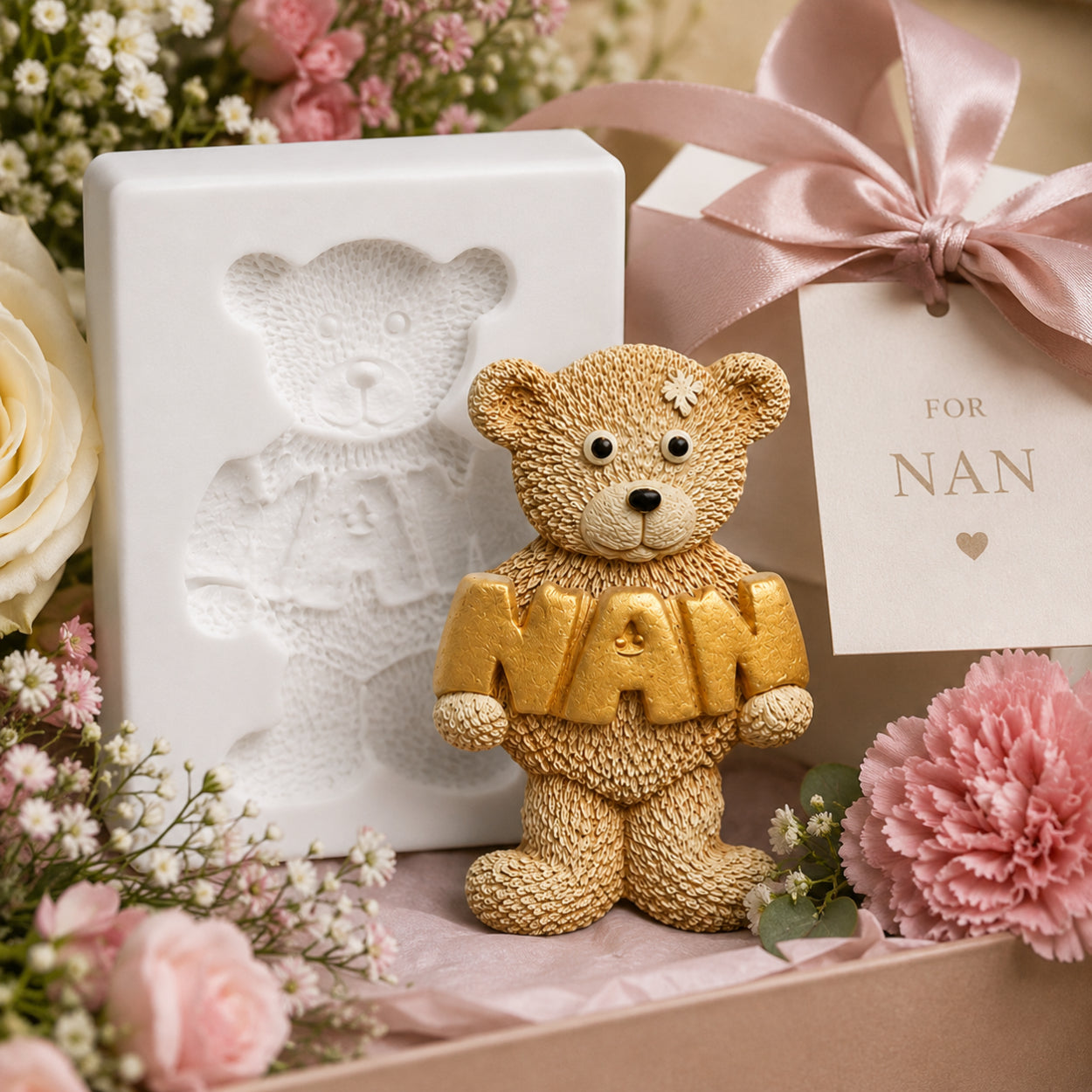 Ted Holding Nan Silicone Mould - Food Safe
