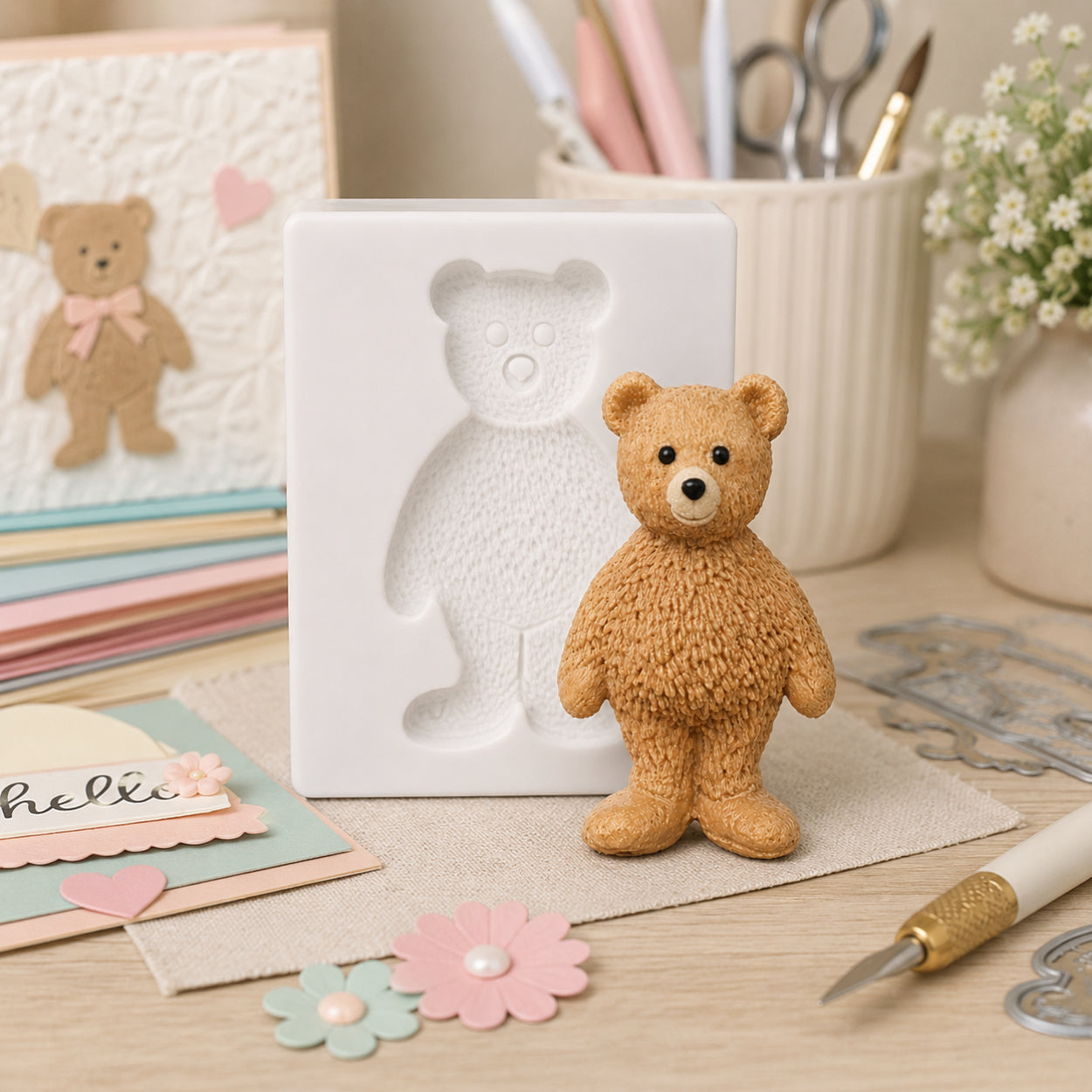 Little Teddy Bear Silicone Mould - Food Safe