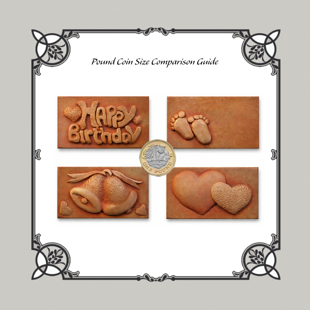 Set Of 4 Occasion Plaques Silicone Moulds - Food Safe