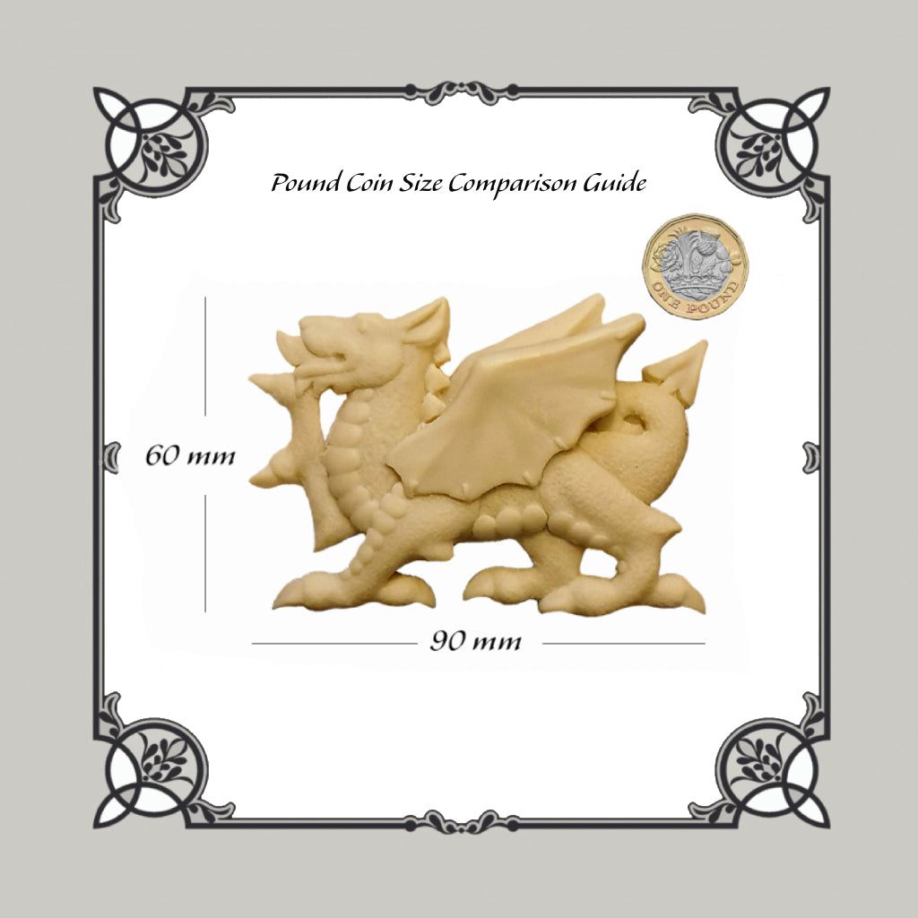 Large Welsh Dragon Silicone Mould - Food Safe