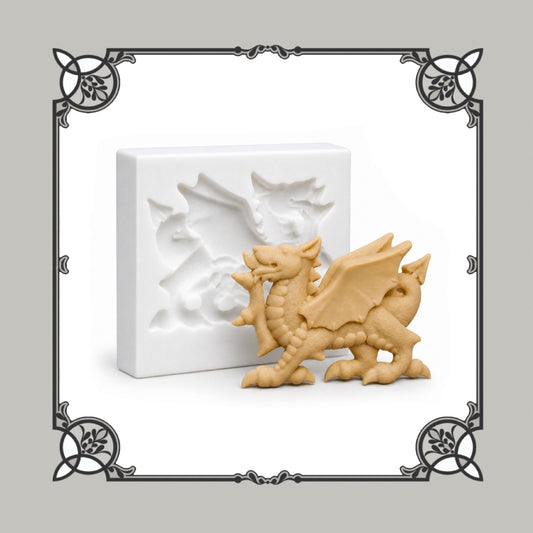 Large Welsh Dragon Silicone Mould - Food Safe