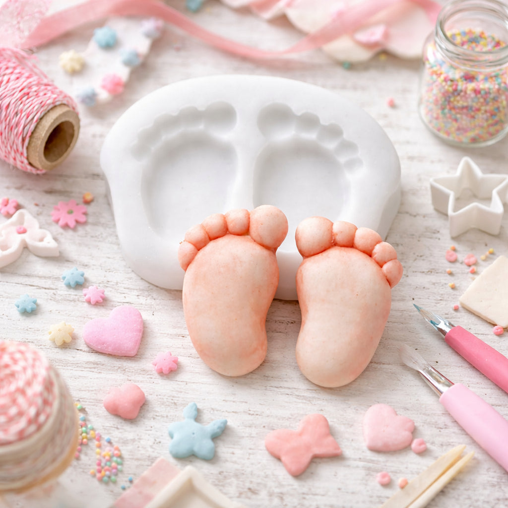 Baby Feet Silicone Mould - Food Safe