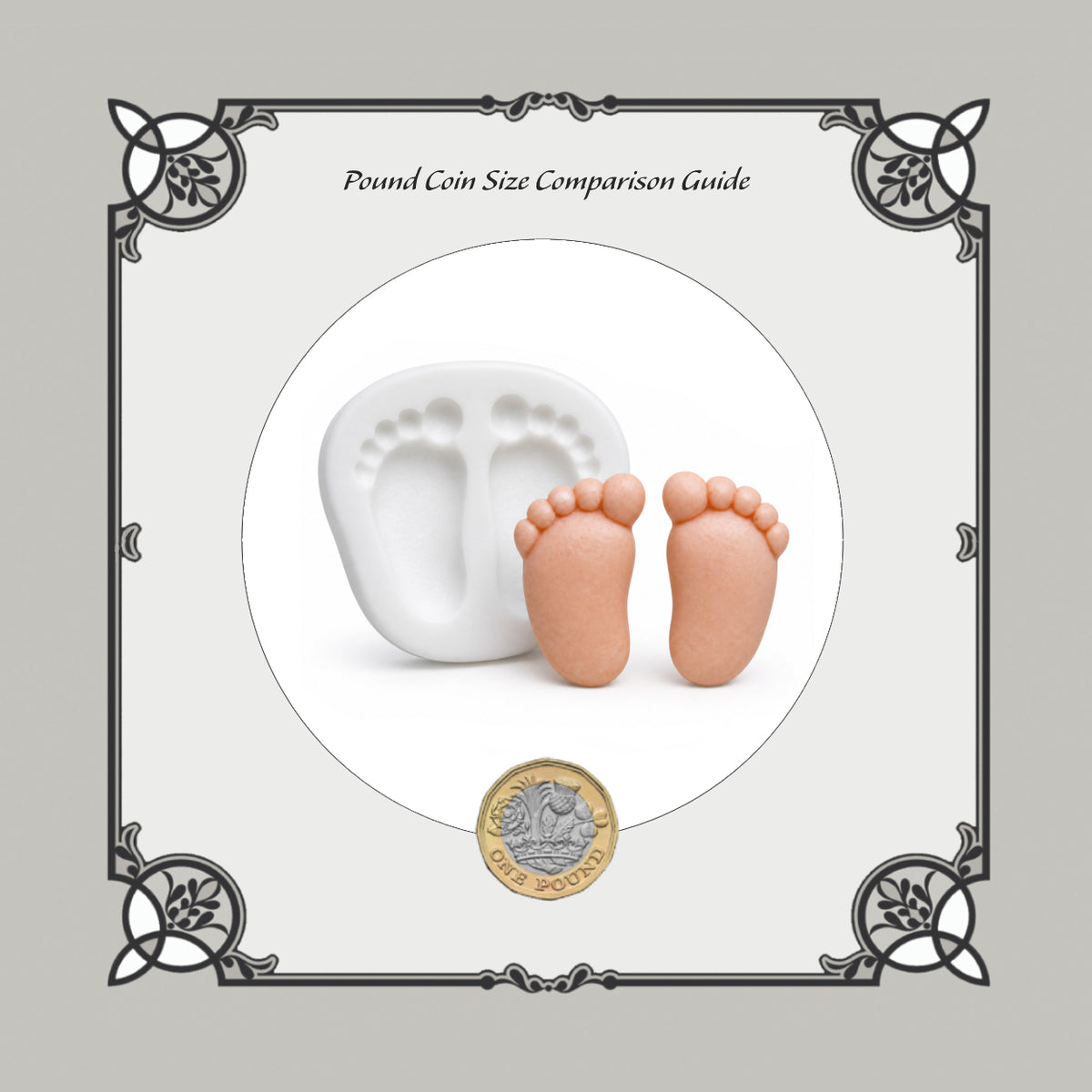 Baby Feet Silicone Mould - Food Safe
