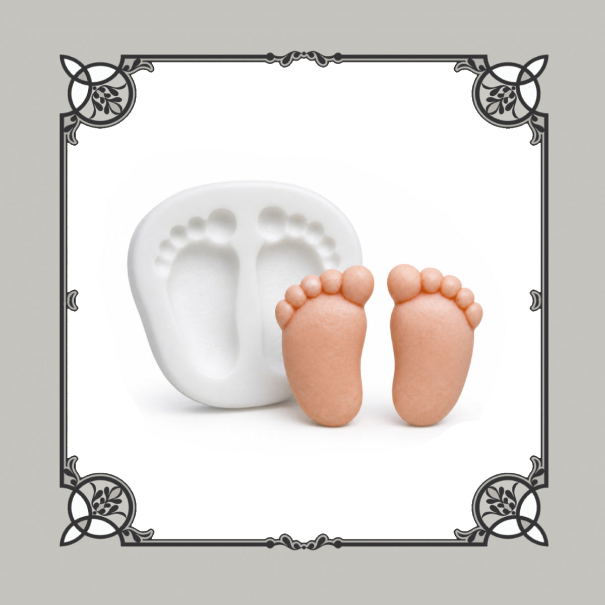 Baby Feet Silicone Mould - Food Safe