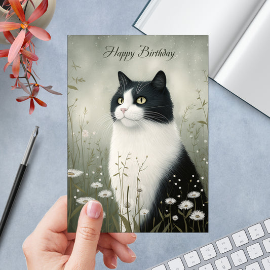 Black And White Greeting Card