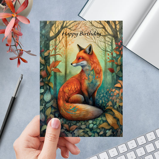 Tree Fox Greeting Card