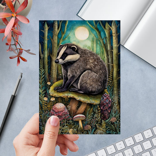 Badger Greeting Card