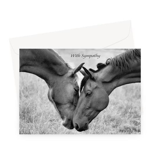 Head To Head Sympathy Greeting Card