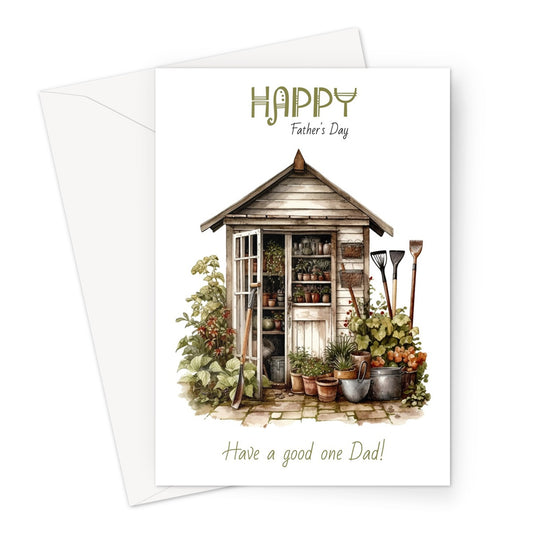 Dad's Shed Father's Day Greeting Card