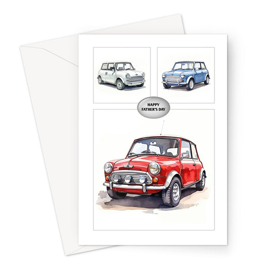 Vintage Mini Father's Day Greeting Card