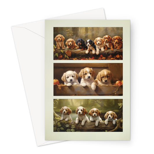 All In A Row Greeting Card