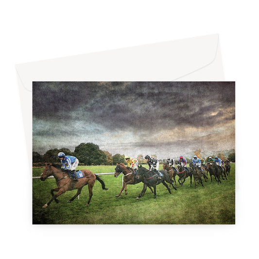 Racing By Greeting Card