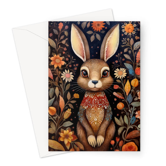 Autumn Hare Greeting Card
