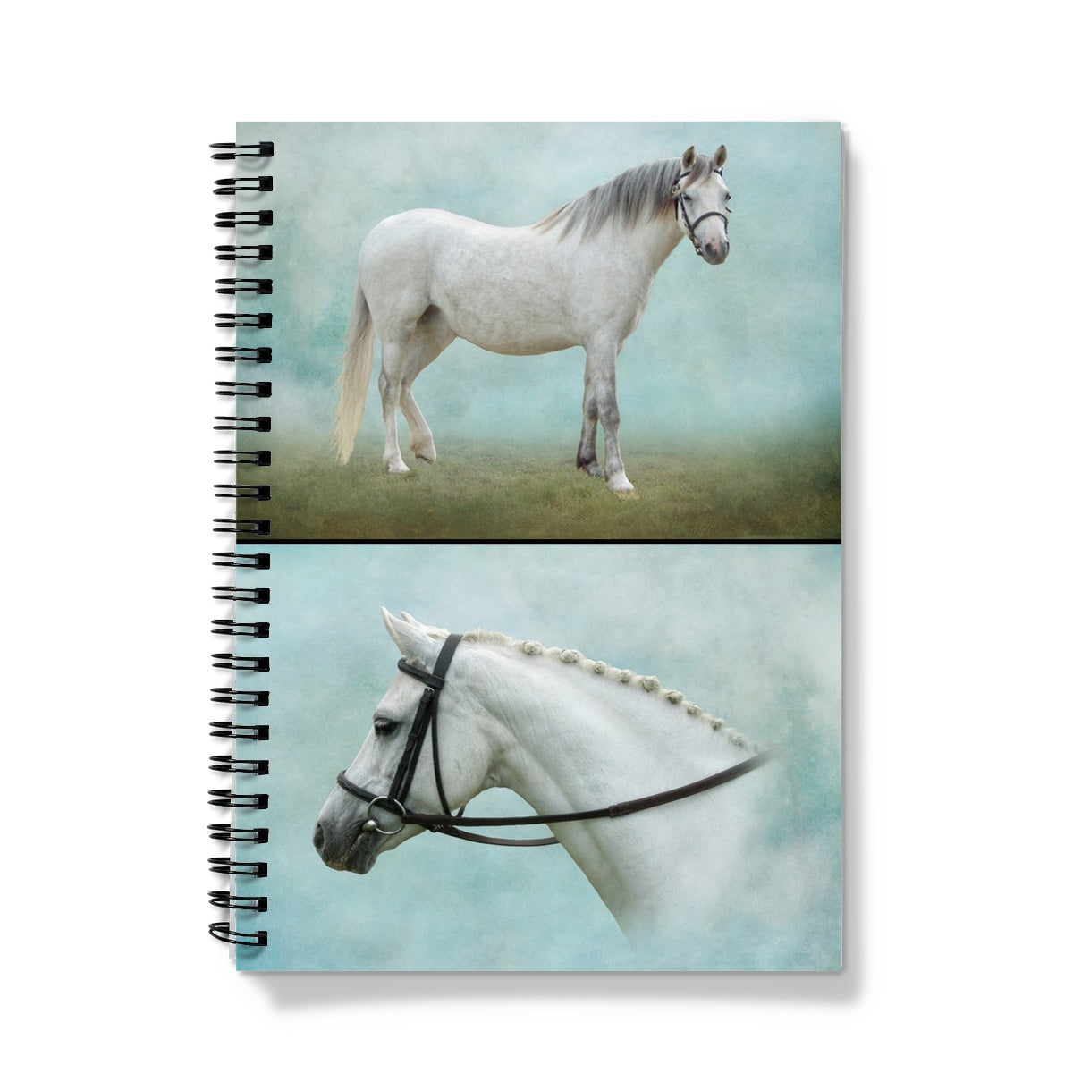 Two Grays Horse Notebook