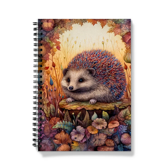 Hedgehog In The Autumn Woods  Notebook
