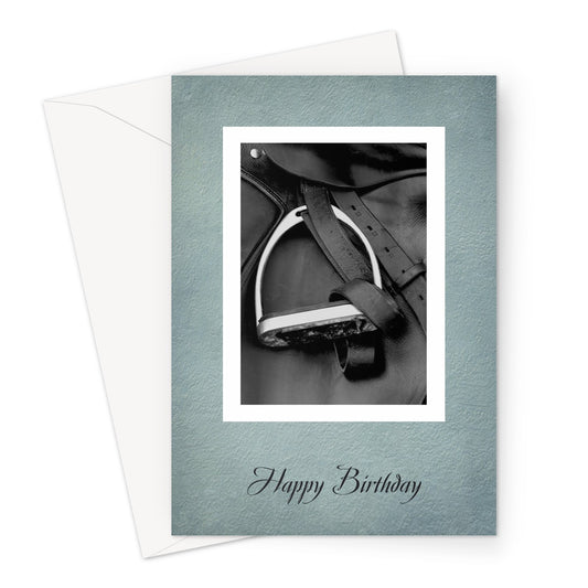 Saddle  Birthday Horse Greeting Card