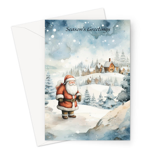 Santa's Busy Tonight Xmas Greeting Card