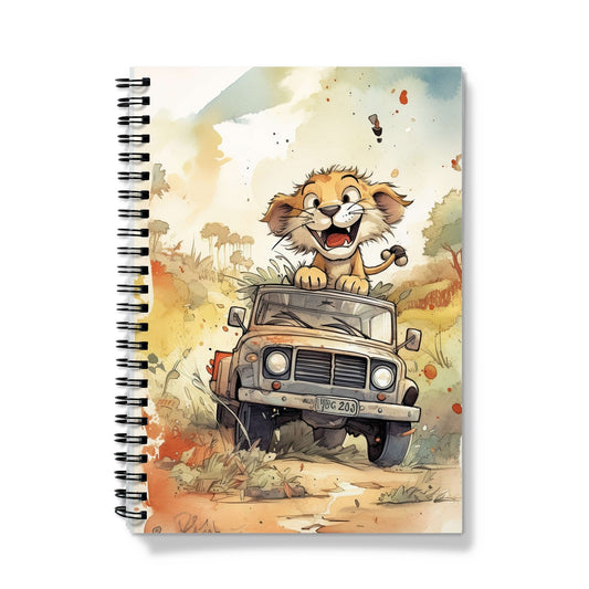 Lion On Safari Notebook