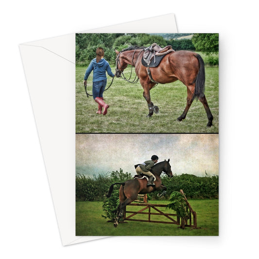 Eventing Horse Greeting Card