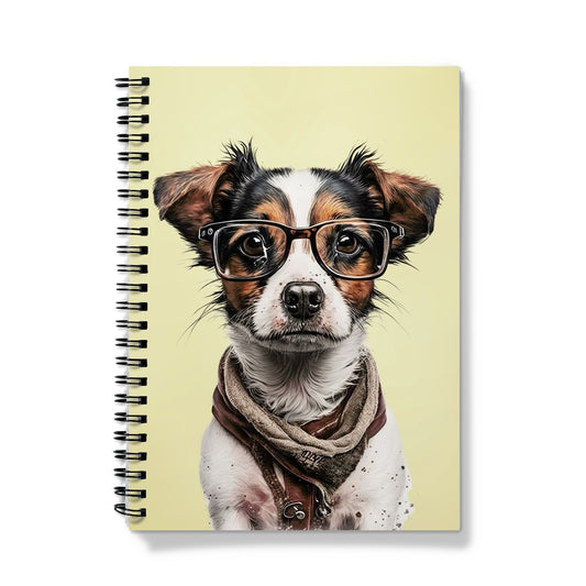 Jack Hipster Dog Notebook