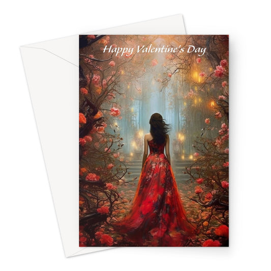 Beautiful Forest Valentine Greeting Card