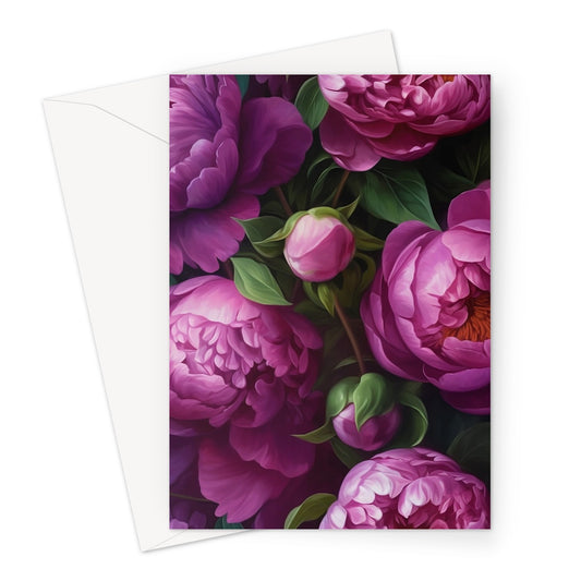 Peony Greeting Card
