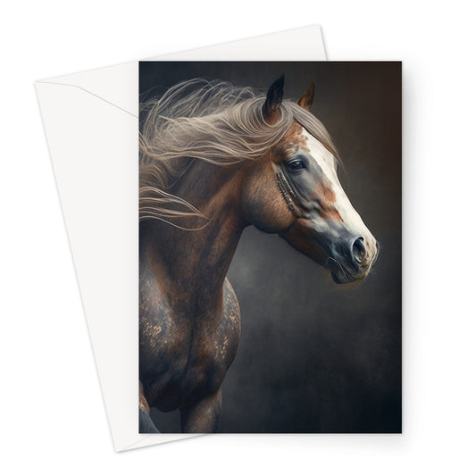 Dusky Brown Horse Greeting Card