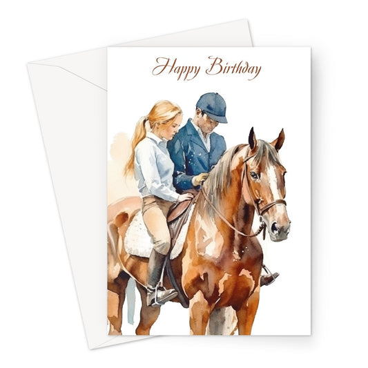 Fab Horse Birthday Greeting Card