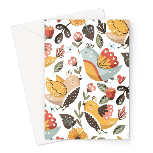 Nice Little Birds Greeting Card
