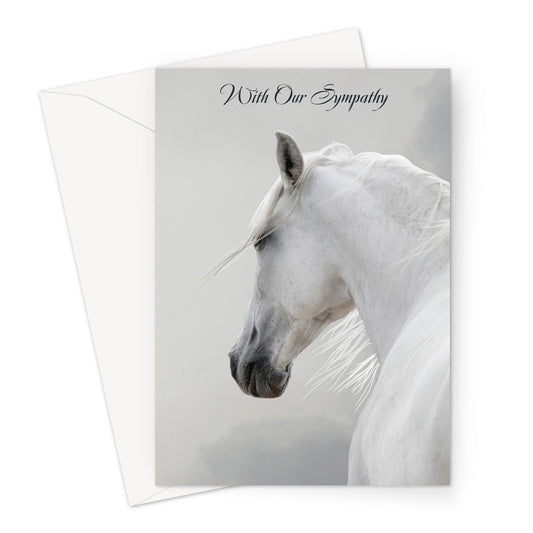 Beautiful Horse Sympathy Greeting Card