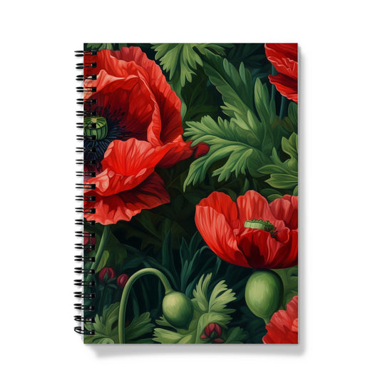 Red Poppies Notebook
