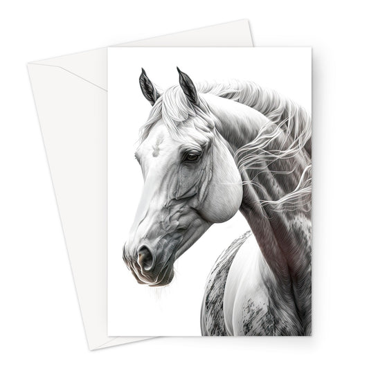 Pencil Sketch Horse Greeting Card