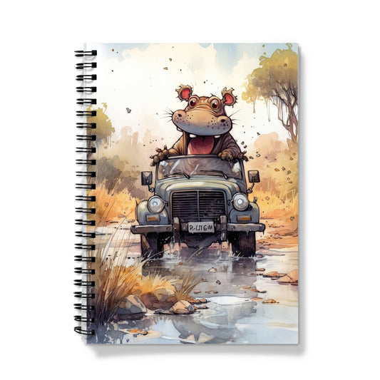Hippo On Safari Notebook