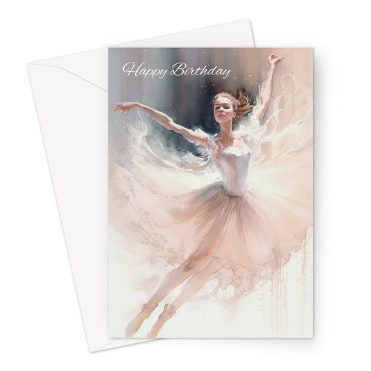 Beautiful Ballet Birthday Greeting Card