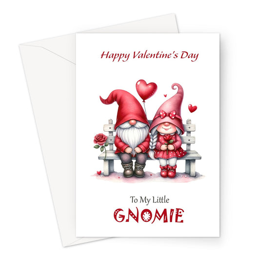 Gnomie Pair Valentine Greeting Card