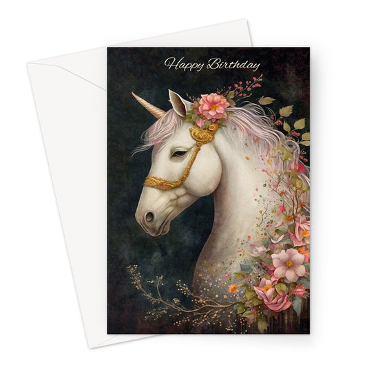 Unicorn Birthday Greeting Card