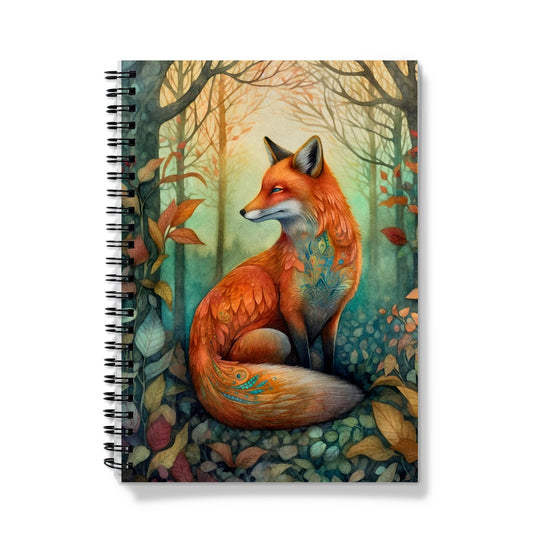 Fox In The Autumn Woods  Notebook