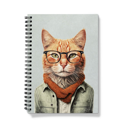 Hipster Cat Notebook