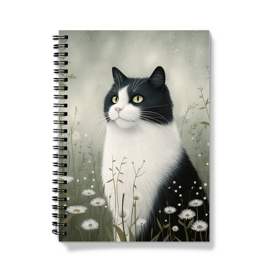 Black And White Cat Notebook