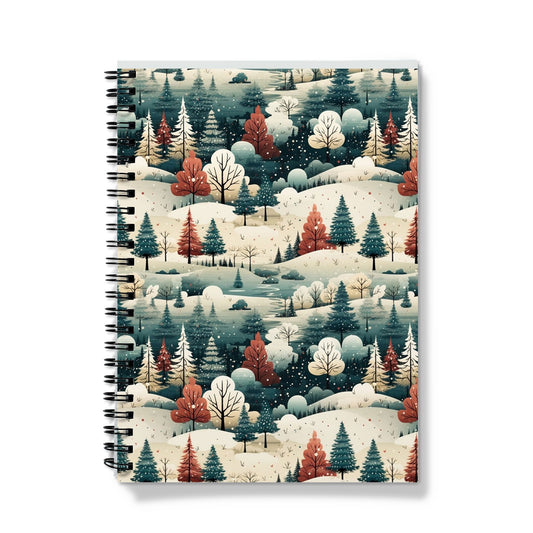Snow On The Hills Xmas Notebook