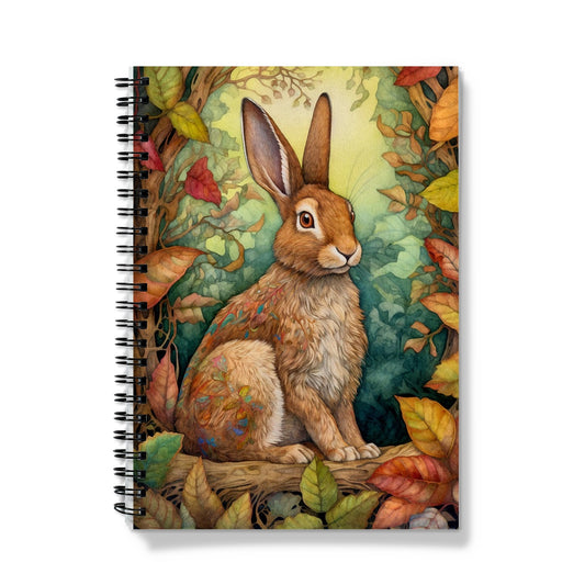 Rabbit In The Autumn Woods  Notebook