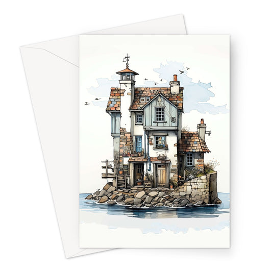 Seaside Fisherman's Shack Greeting Card