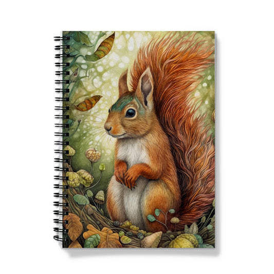 Squirrel In The Autumn Woods  Notebook