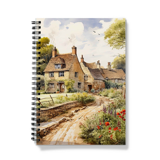 Poppies Country Village Notebook