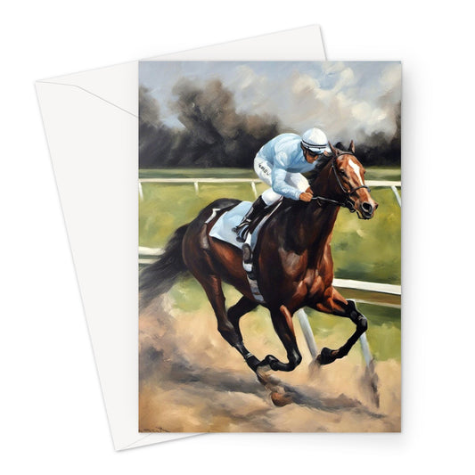 Race Horse Greeting Card