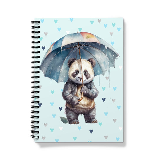 Rainy Day Panda Notebook